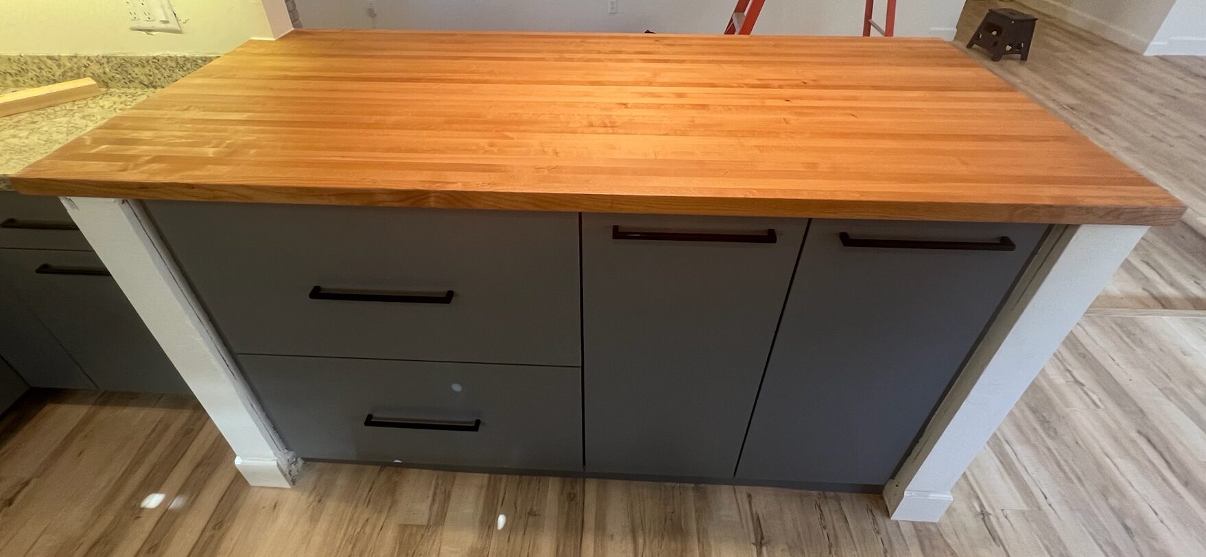 Wood countertop example